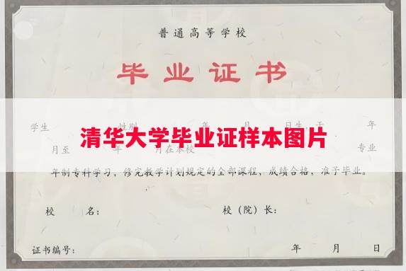 清华大学毕业证样本图片