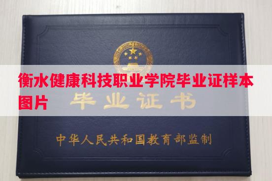衡水健康科技职业学院毕业证样本图片