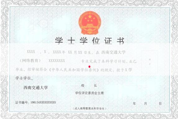 山西科技学院毕业证样本图片