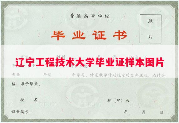 辽宁工程技术大学毕业证样本图片