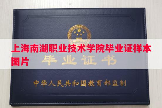 上海南湖职业技术学院毕业证样本图片