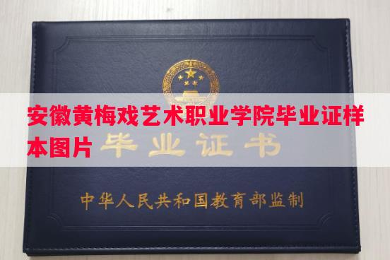 安徽黄梅戏艺术职业学院毕业证样本图片