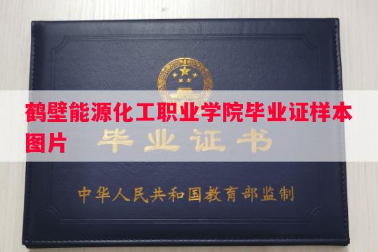鹤壁能源化工职业学院毕业证样本图片