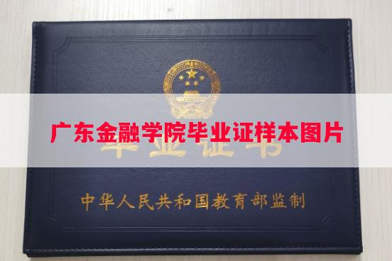 广东金融学院毕业证样本图片