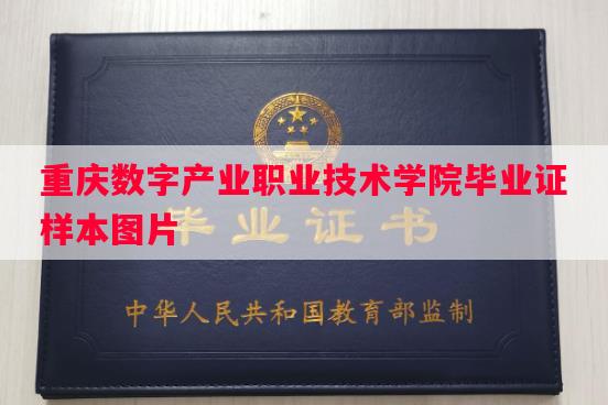 重庆数字产业职业技术学院毕业证样本图片
